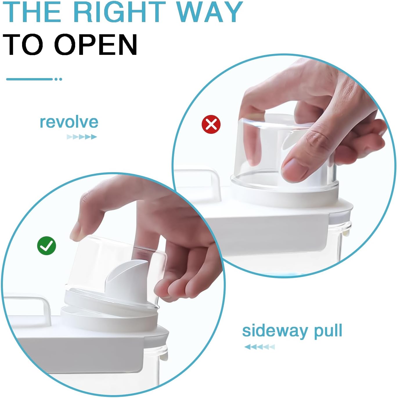 2 Pack Laundry Detergent Dispenser, 61oz Detergent Dispenser, Refluxable Laundry Detergent