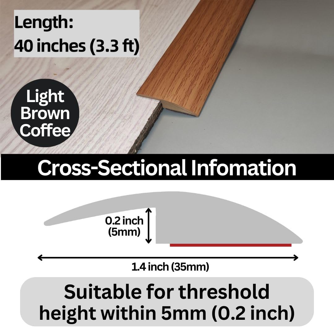 Floor Transition Strip Self Adhesive Carpet Wood Tile Vinyl Flooring Laminate Transition Cover Edge