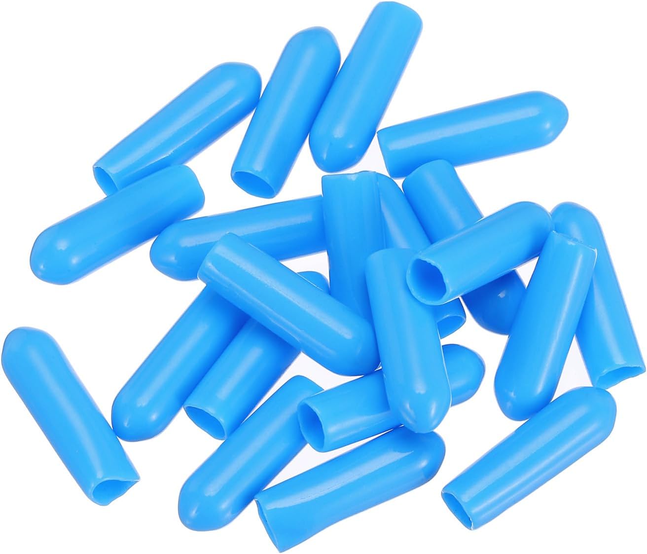 uxcell 20pcs Rubber End Caps 4mm(0.2") ID Vinyl PVC Round Tube Bolt Cap Cover Screw Thread