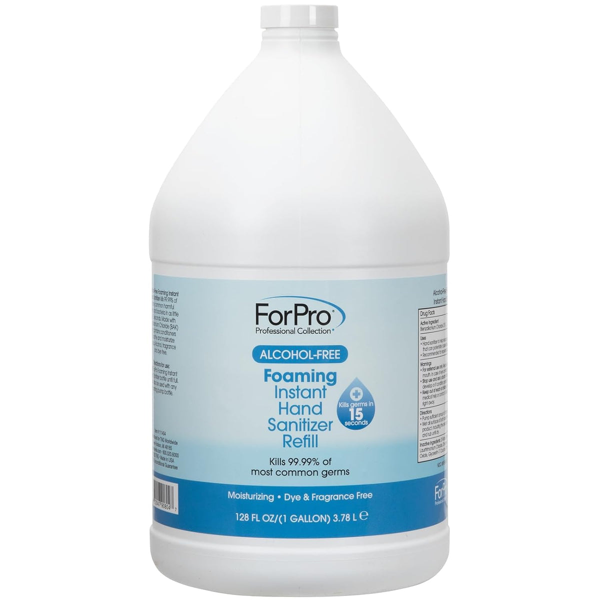 ForPro Professional Collection Alcohol-Free Foaming Instant Hand Sanitizer, Moisturizing, Dye and