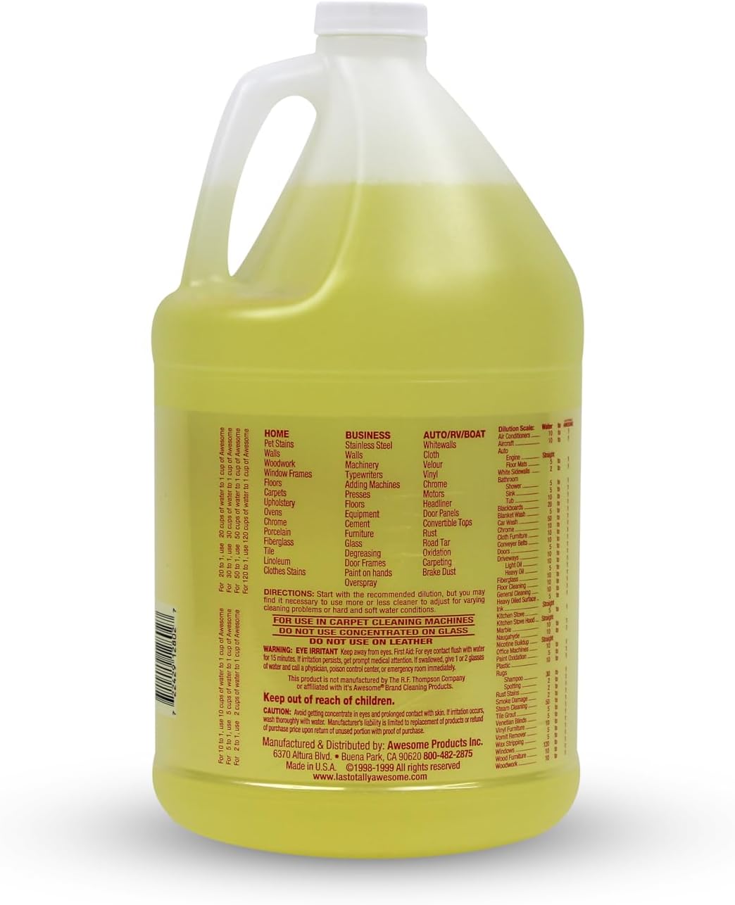 La's Totally Awesome All Purpose Cleaner Refill – 128oz (Pack of 2) Concentrated Multipurpose