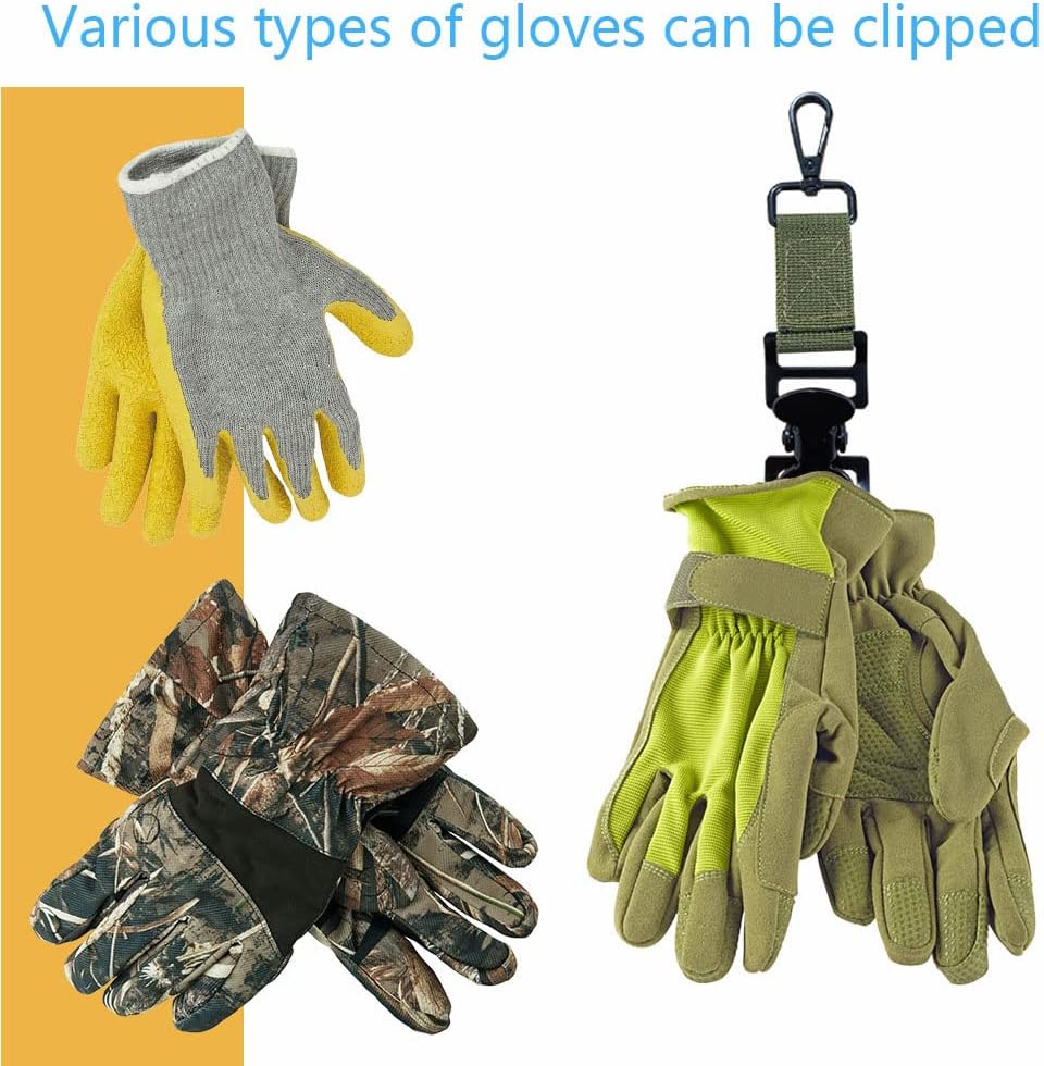 Glove Holder Clip Grabber for Work, Rescue Firefighter Turnout Gear With Alligator Clip, Utility