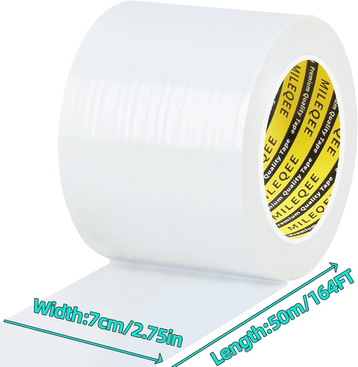 Window Weather Stripping Door Seal Tape White, 2.76in x 164FT, Automotive Weatherstrip Adhesive