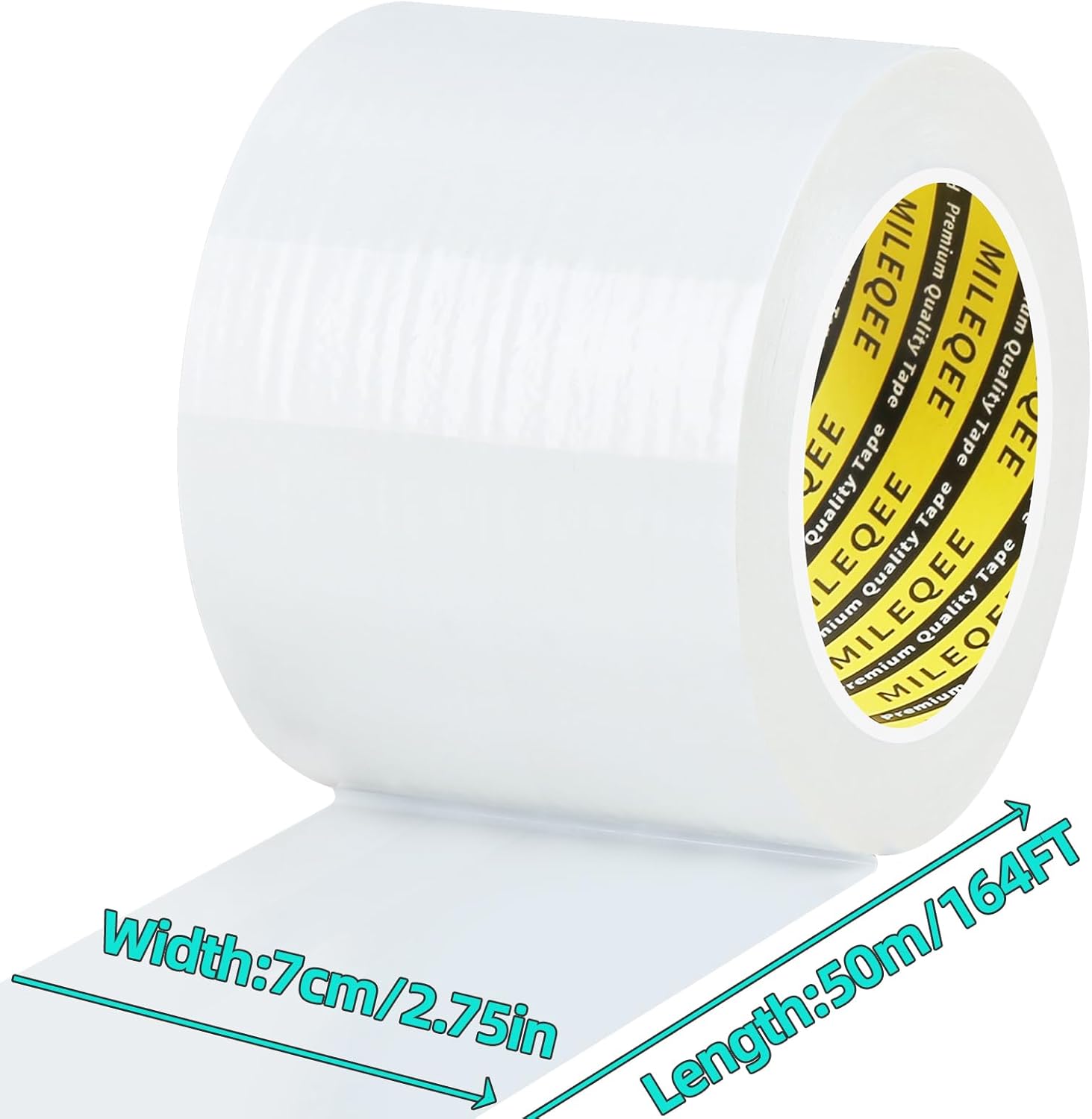 Window Weather Stripping Door Seal Tape White, 2.76in x 164FT, Automotive Weatherstrip Adhesive