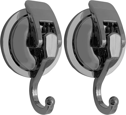 Heavy Duty Suction Cup Hooks for Shower, Bathroom Robe - Reusable, No Hole Punched, for Garland