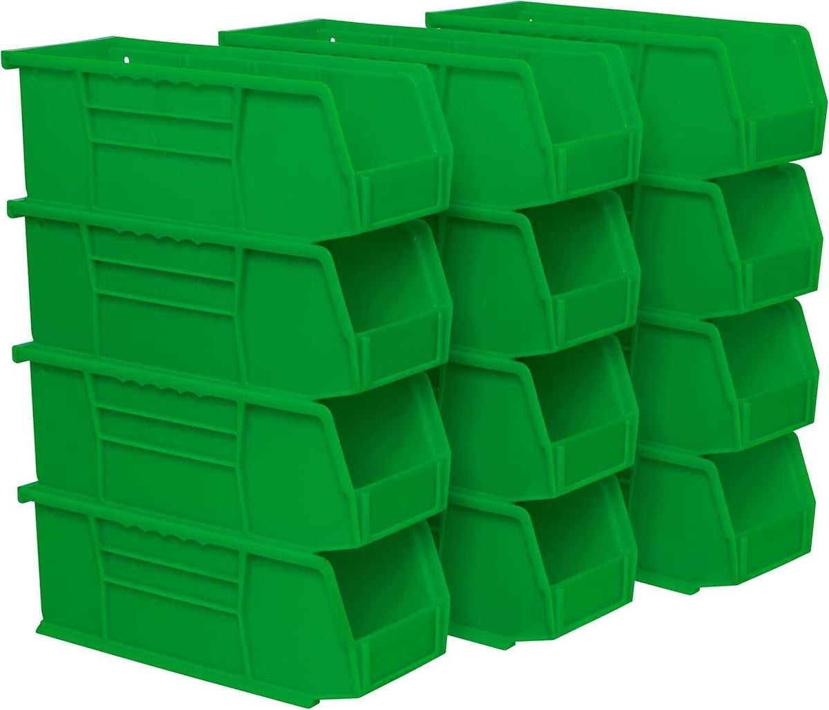 Akro-Mils 30224 AkroBins Plastic Storage Bins, Space-Saving Stackable Bins for Garage, Pantry