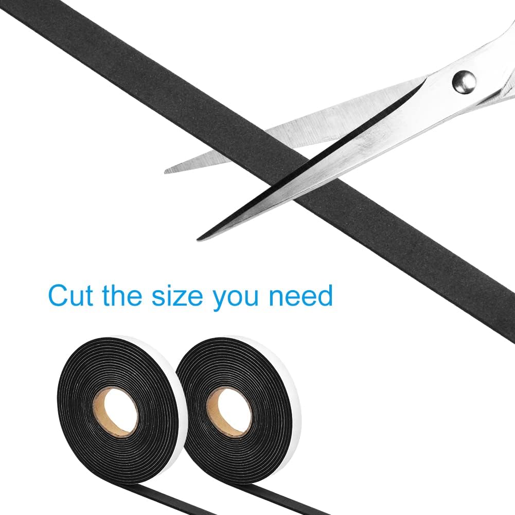 Seal Foam Tape,1/2 Inch W x 1/16 Inch T Weather Stripping for Door and Window, High Density Single