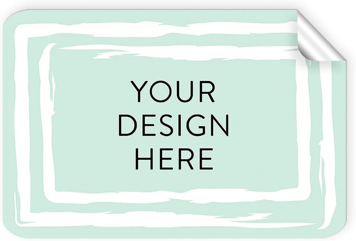 100 Custom Vinyl Stickers - Upload Your own Image, Text, Design, Logo - Personalized Logo Labels