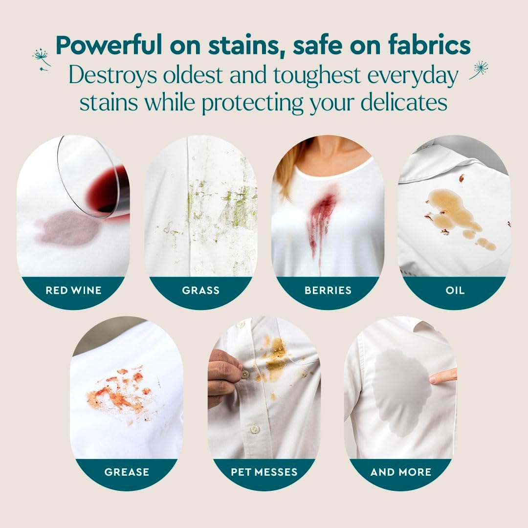 Puracy Stain Remover, Natural Based Travel and Laundry Stain Cleaner for Clothes, Baby Essentials