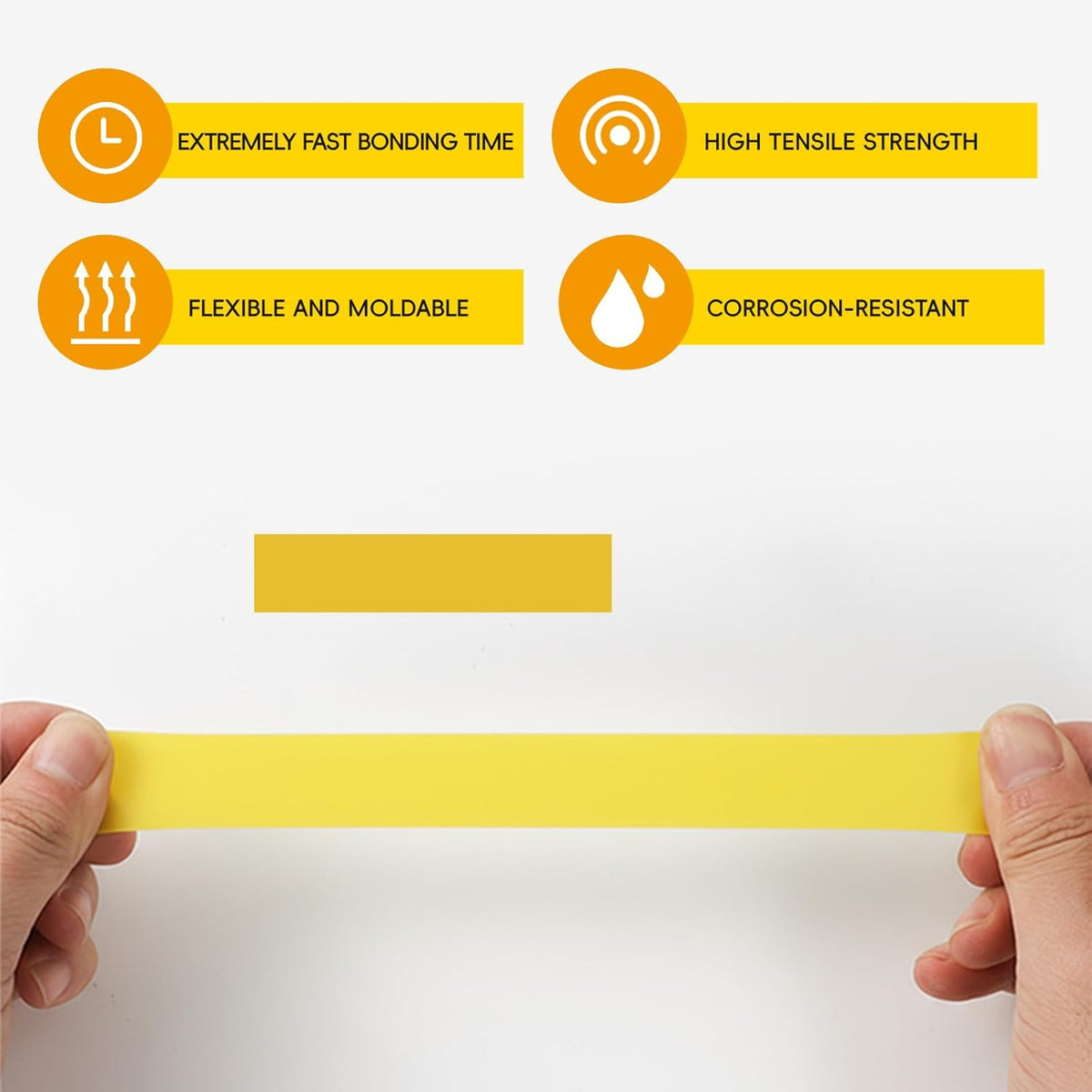Self Fusing Silicone Tape 4 Rolls 1 in x 10' Yellow Waterproof Rescue Tape Rubber Leak Silicone