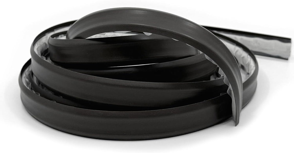 InstaTrim The Original Flexible Trim -10ft Black 3/4" Wide Caulk Tape - Adhesive Trim with Many