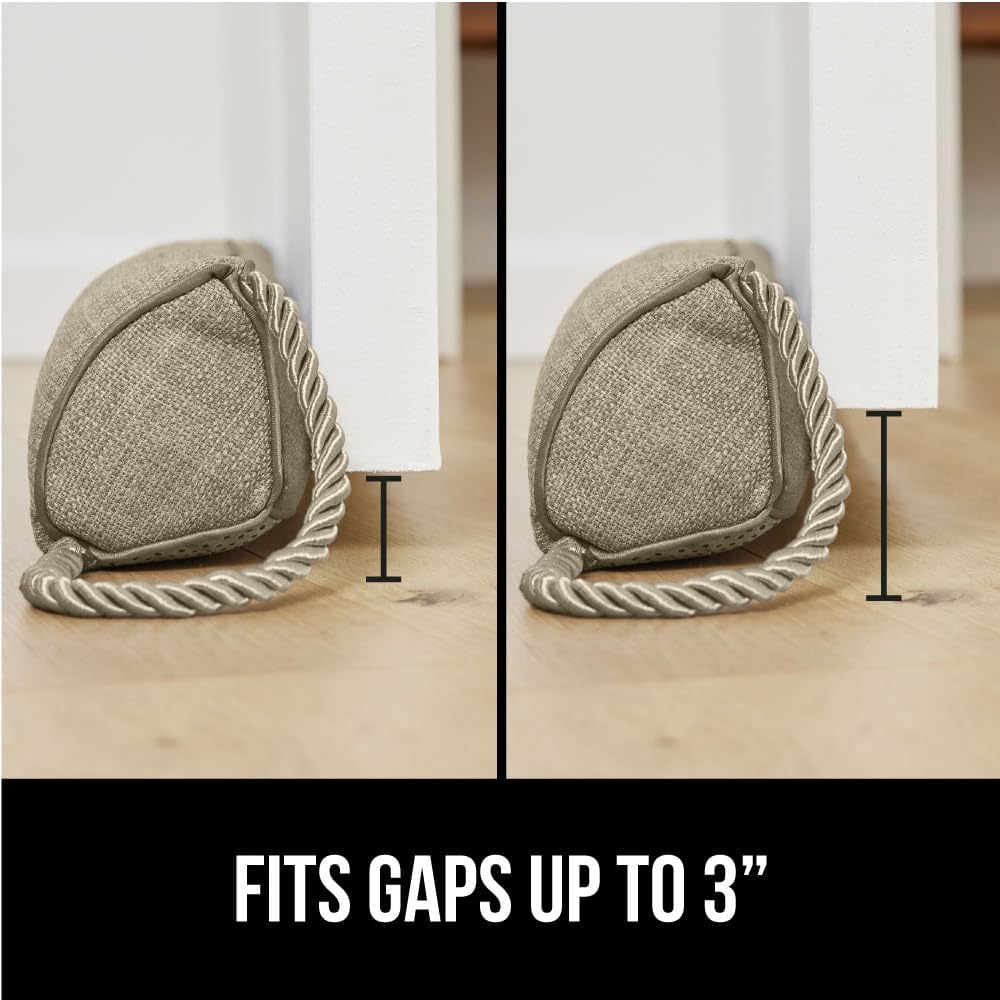 GORILLA GRIP Door Draft Stopper for Bottom of Doors, Weather Stripping Seal Blocks Hot Air, Noise