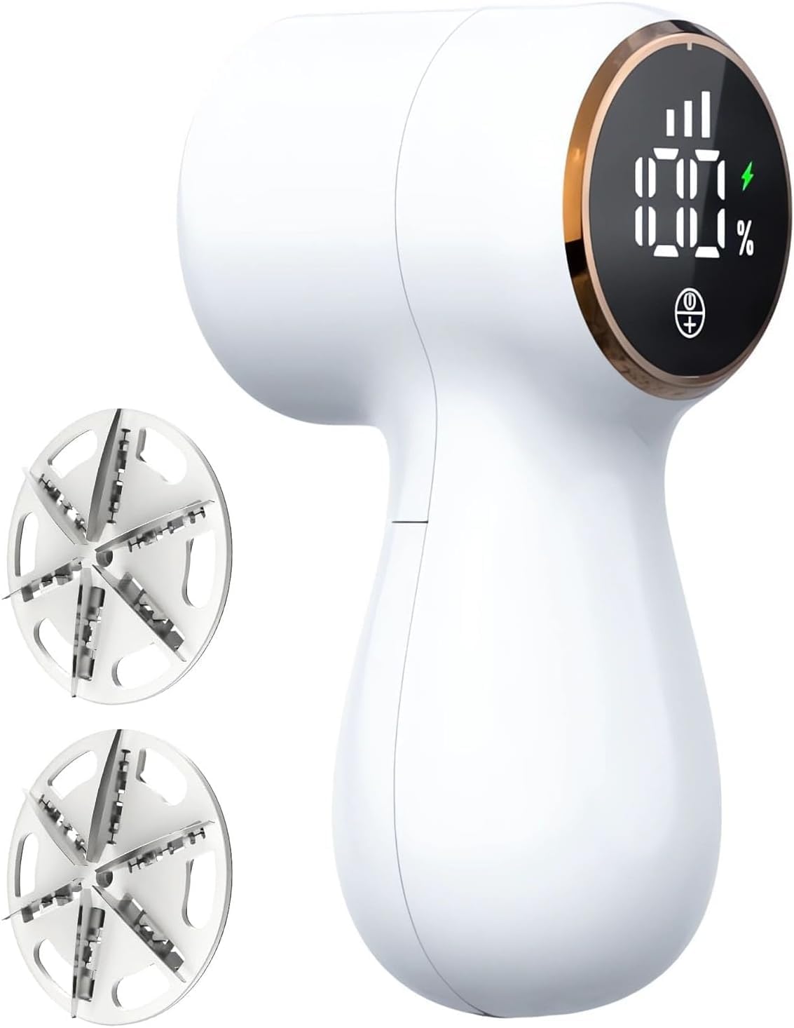 Rechargeable Fabric Shaver,Lint Remover, 3-Speed Sweater Shaver with LED Display, 2 Replaceable