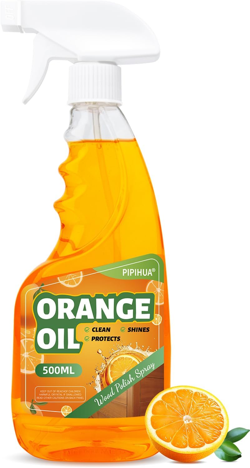 PIPIHUA Wood Oil Polish Spray, Shines & Protects, Wood Cleaner and Furniture Polish for Cabinets