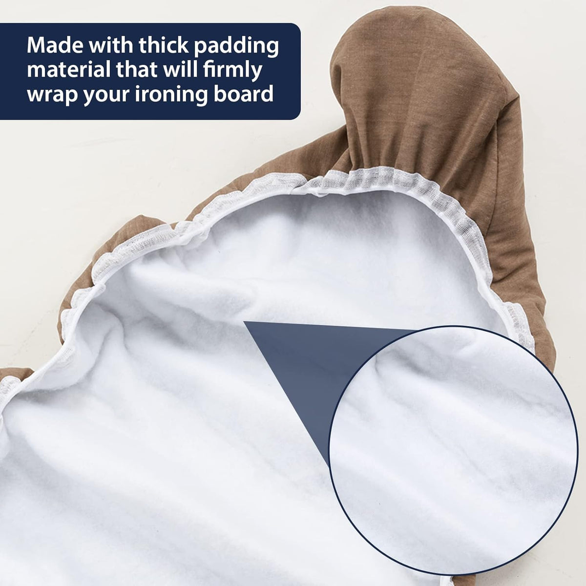 Ironing Board Cover 12 x 32 inch, Fits Table Top Ironing Board Heat Reflective, 3 Layers Thick