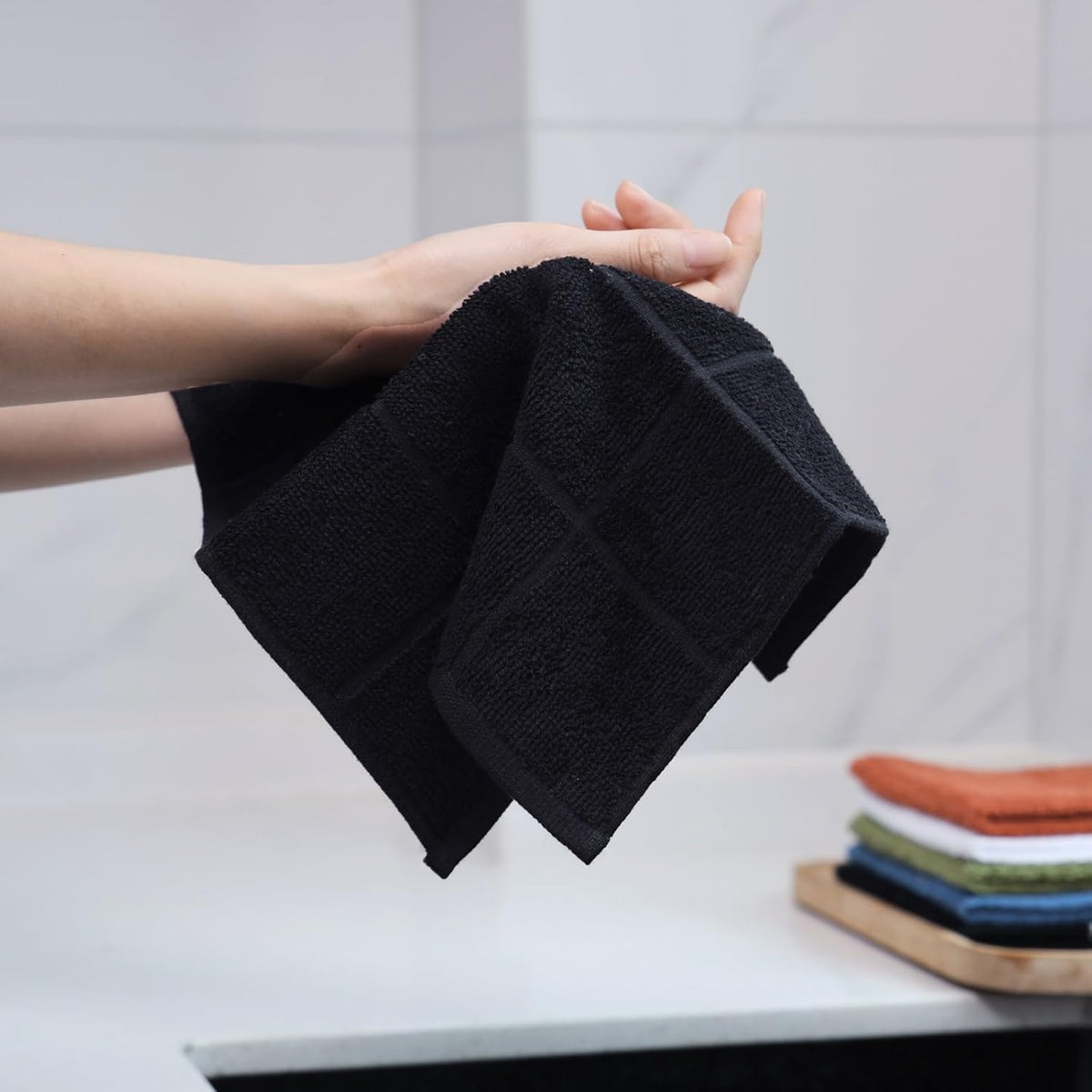 Glynniss Dishcloths Kitchen Highly Absorbent Dish Rags 100% Cotton Dish Cloths for Washing Dishes
