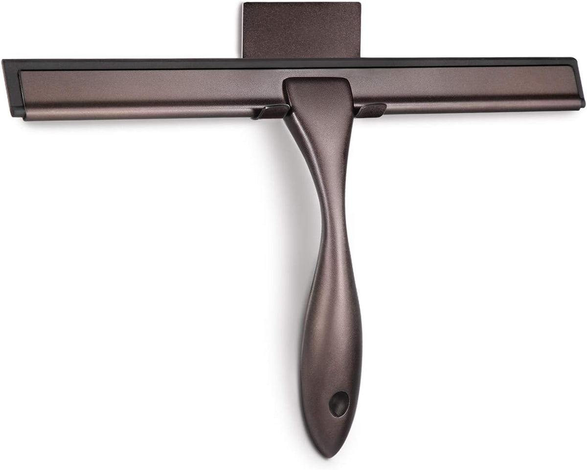 Hiware All-Purpose Shower Squeegee for Shower Doors, Bathroom, Window and Car Glass - Bronze