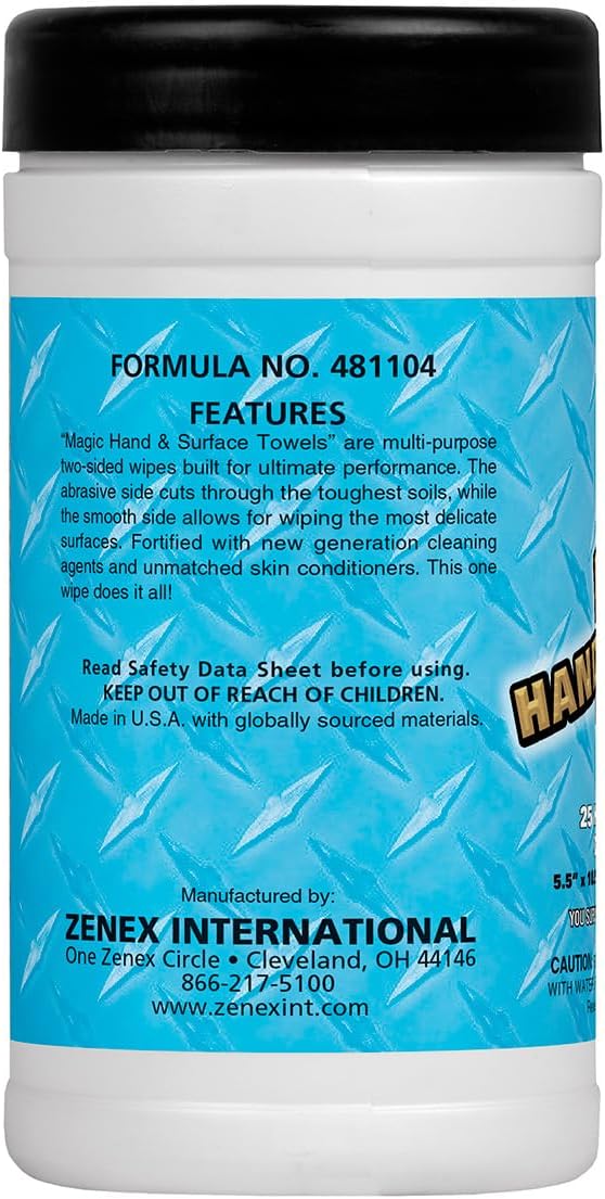 Magic Heavy Duty Cleaning Wipes - Dual Sided Hand & Surface Shop Towels | Professional-grade