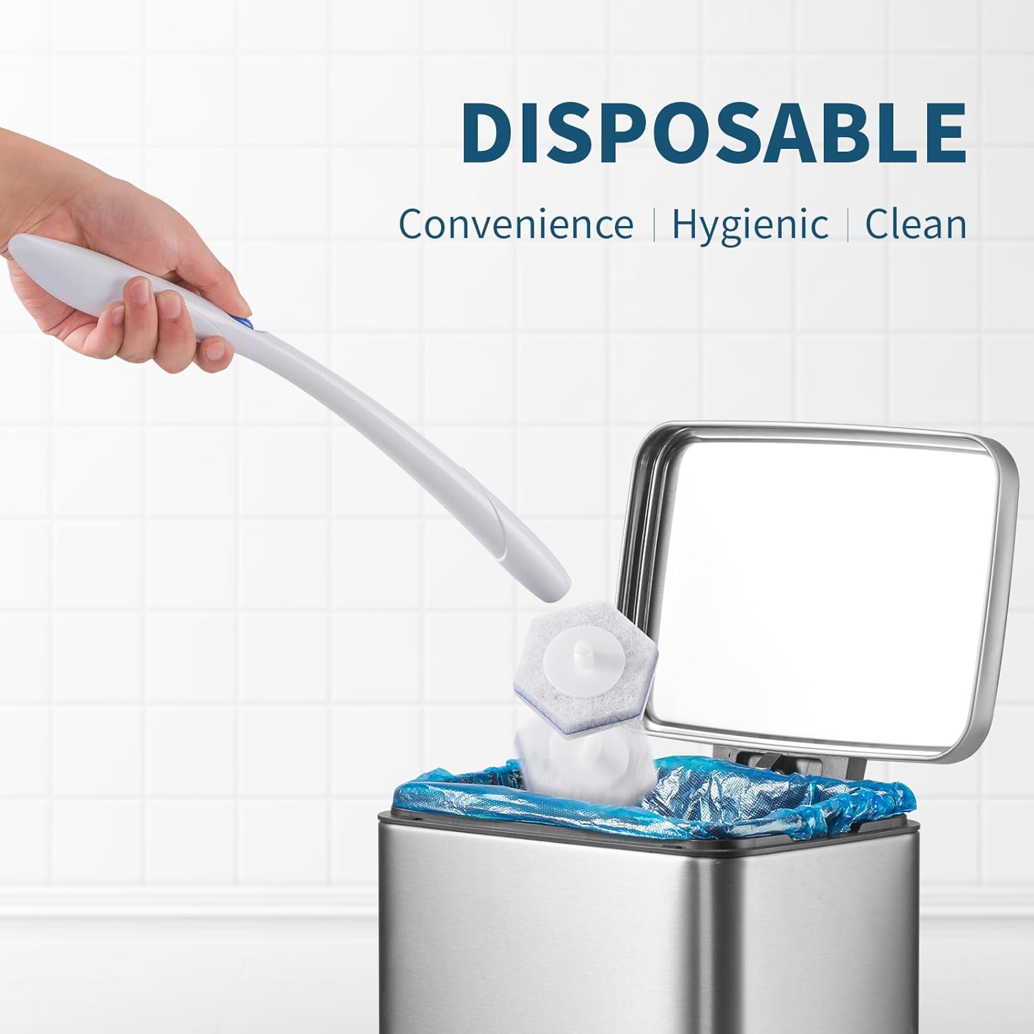 oshang Toilet Cleaner Refills, Toilet Refill Pads, Disposable Toilet Brush Heads for Toilet and