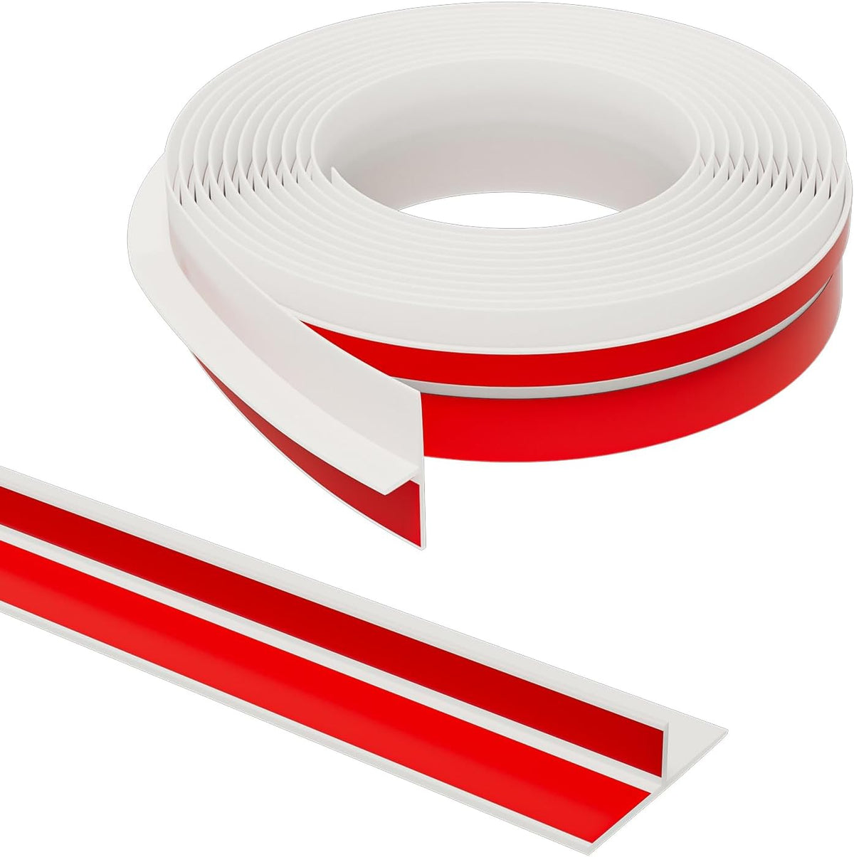 T-Shaped Door Draft Stopper, 1.37 in x 40 Ft Silicone Seal Strip for Windows Gaps, Weather