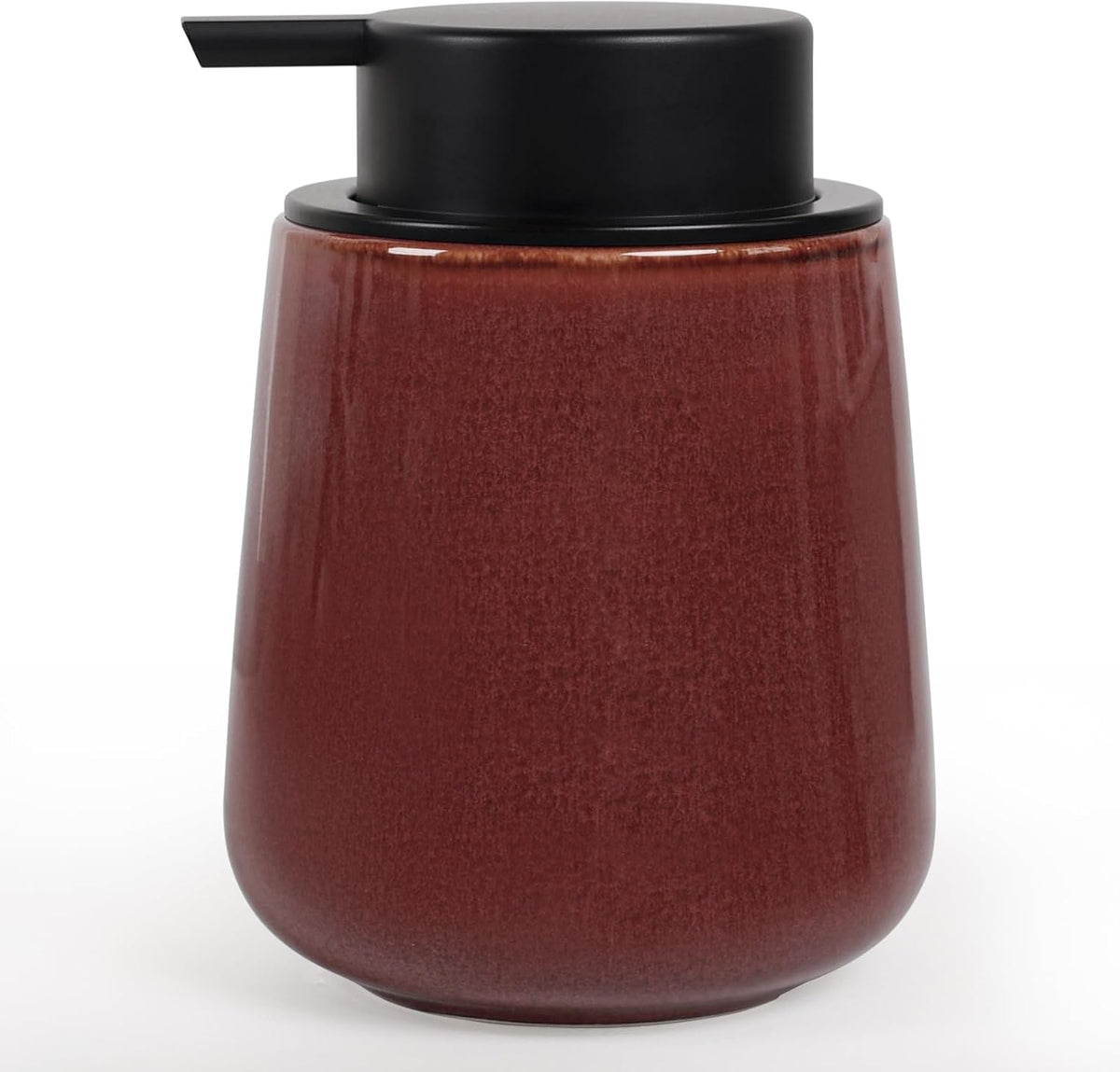 INGOFIN Ceramic Lotion Dispenser - 12 oz Refillable Hand Soap Dispenser Bathroom, Modern Liquid