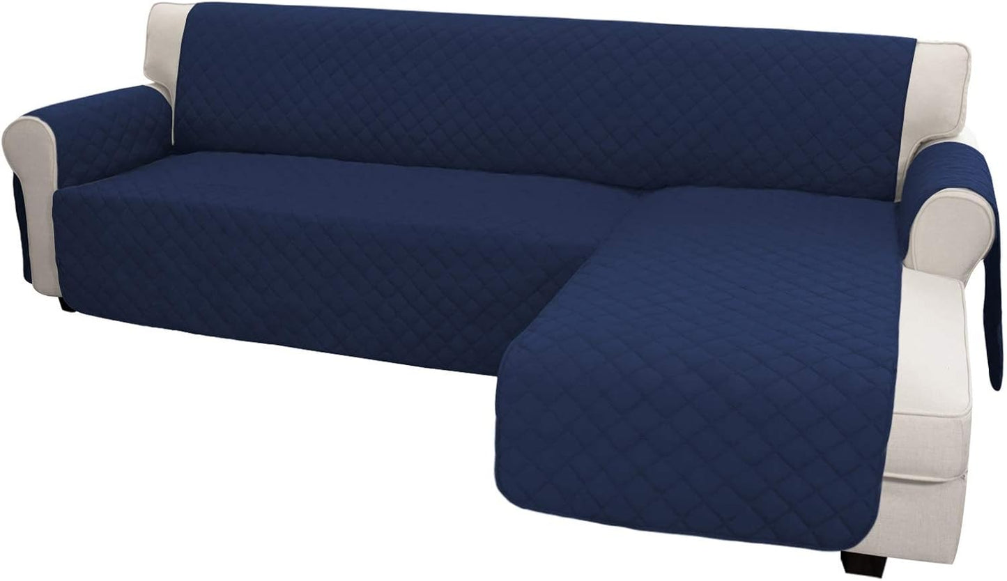 Easy-Going L Shape Couch Cover - Sectional Chaise Lounge Sofa Slipcover Reversible Dog Cat Pet Kids