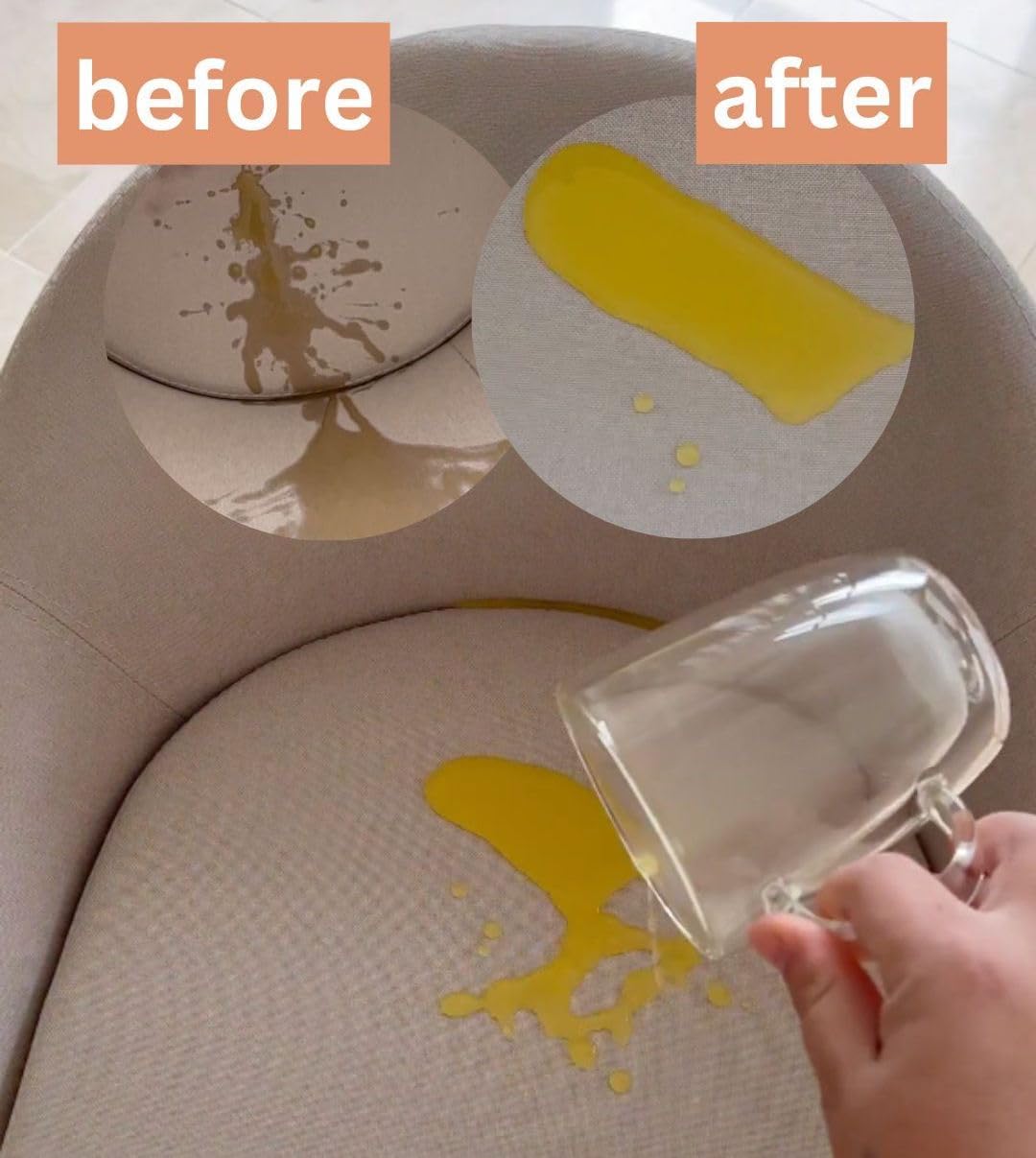 Fabric Protector and Stain Resistant Spray - Upholstery Fabric Spray for Stain Guard for Carpet