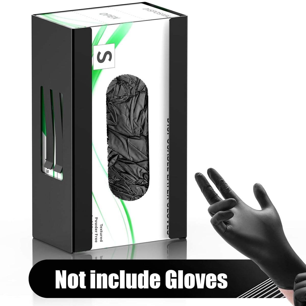 Magnetic Glove Box Holder, Disposable Glove Dispenser Wall Mount, Metal Glove Rack Organizer for