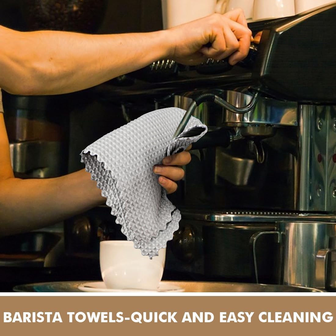 AIDEA Microfiber Cleaning Cloth for Glass 12PK, Grey, Lint Free Cloth Polishing Cleaning Rags