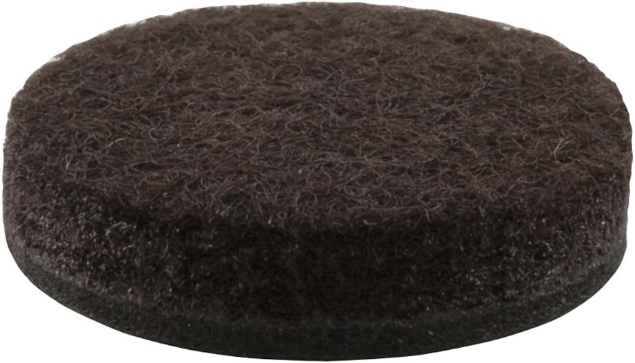 SoftTouch 1" Round Felt Pads – Heavy Duty Self-Stick Furniture Floor Protectors for Hardwood, Tile