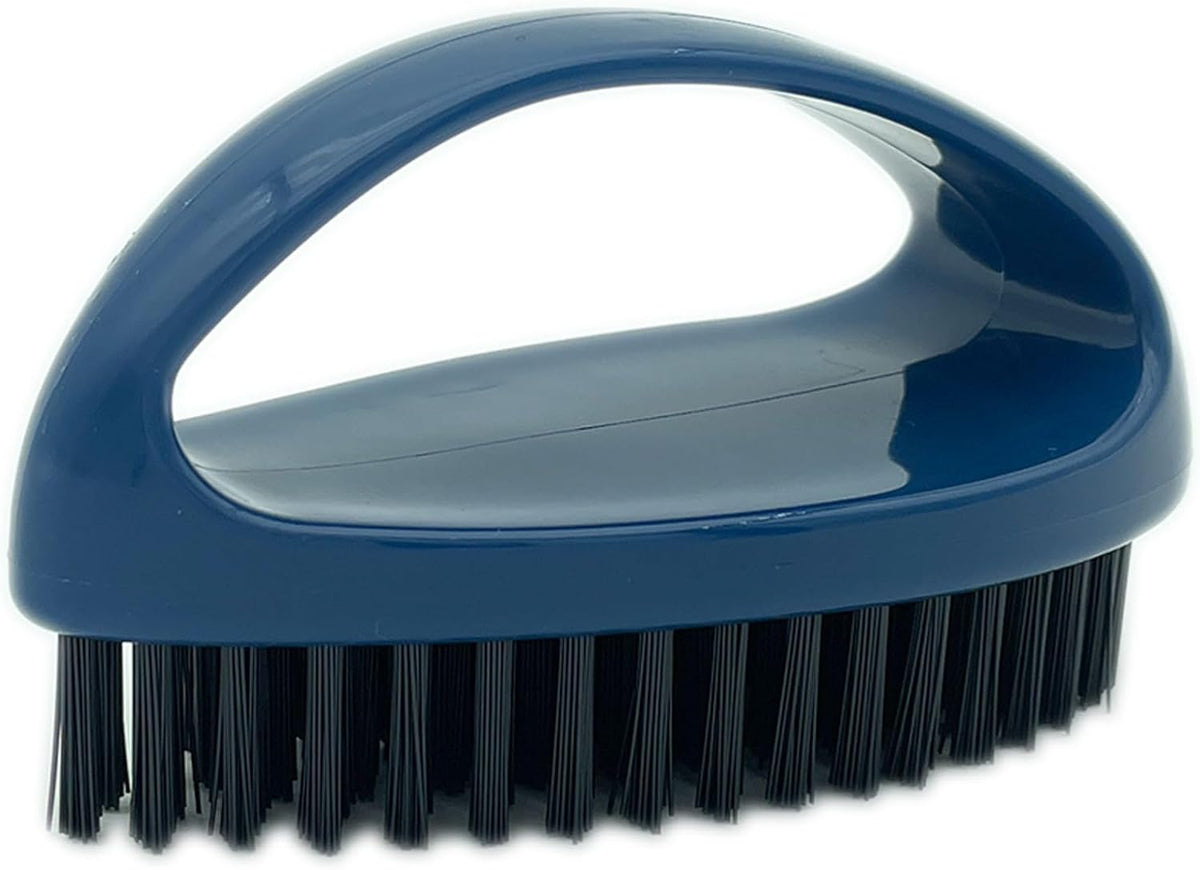 Small Scrub Brush with Nylon Bristles - Heavy Duty Cleaning Brush for Bathroom, Kitchen, Grout