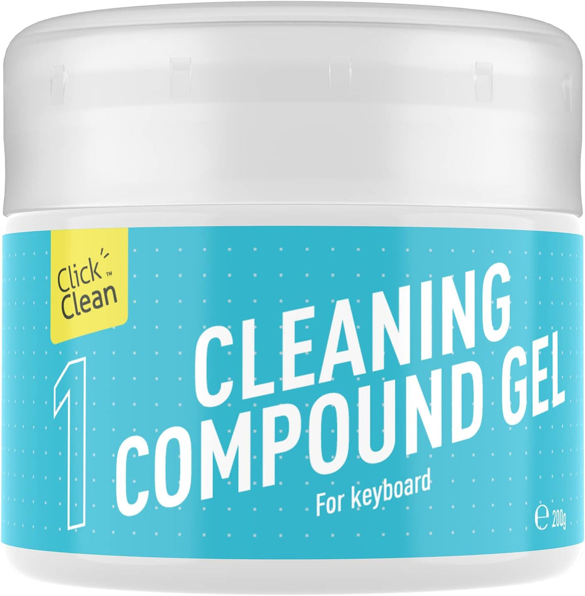 CLICK CLEAN Keyboard Cleaning Gel, 7oz Universal Cleaning Gel for Keyboards Electronics Dust