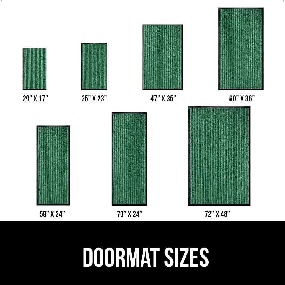 GORILLA GRIP Traffic Guard Door Mat, 72x48, Heavy Duty Welcome Mats, Commercial Office Space
