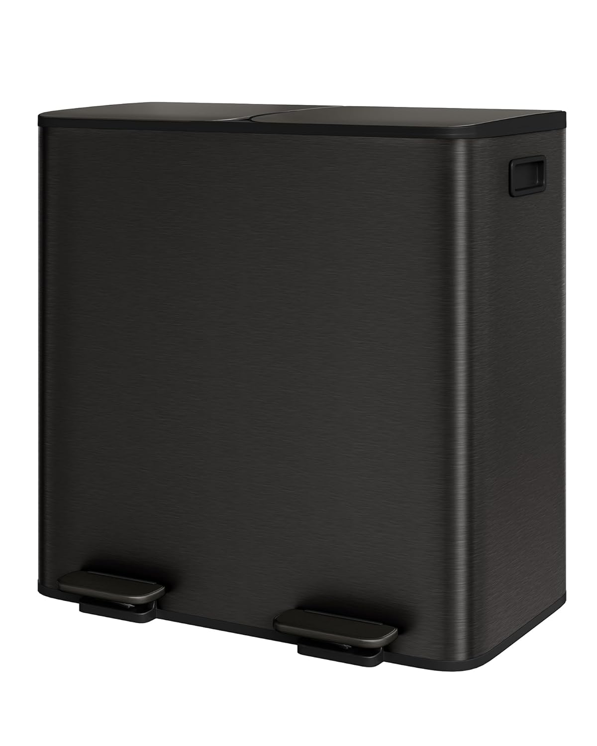 GarveeHome 2 x 10.6 Gallon Stainless Steel Double Trash Can with Lid for Kitchen, Large Dual Trash