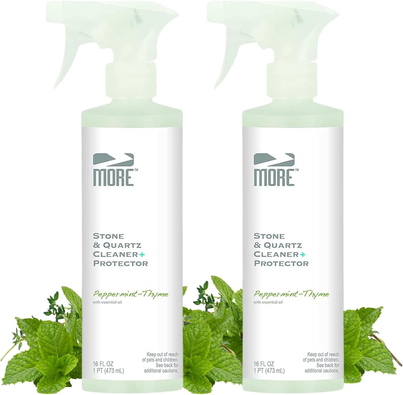 MORE Stone & Quartz Cleaner + Protector - Water Based Formula for Natural Stone and Quartz Surfaces