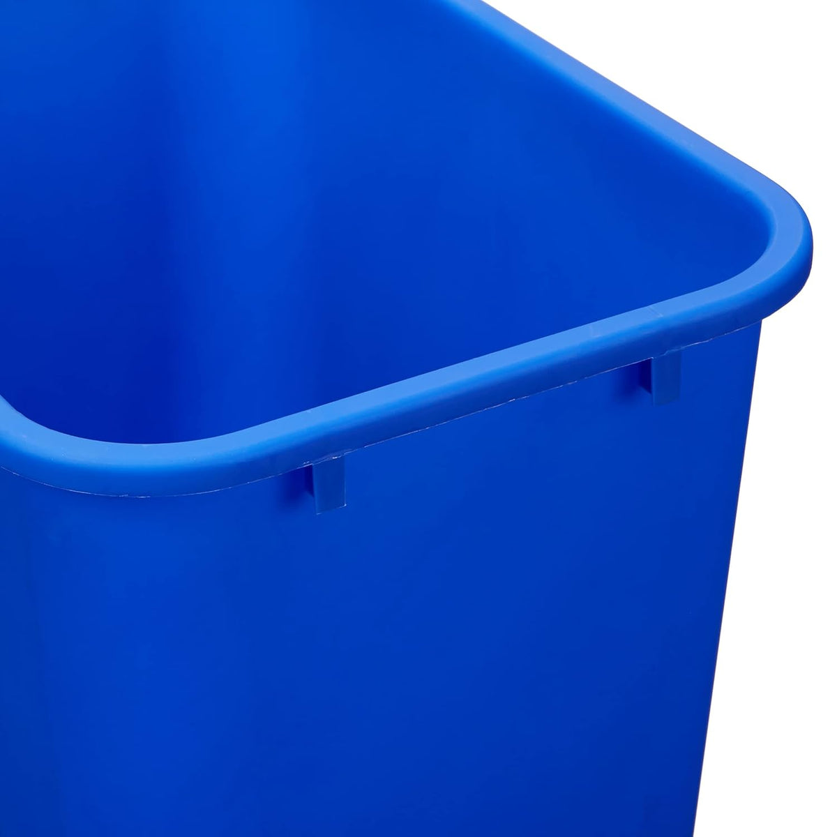 Amazon Basics Trash Can, Rectangular Commercial Office Wastebasket, Recycle Logo, 10 Gallon (Pack