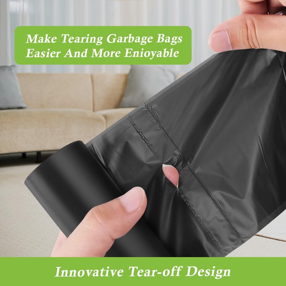 5 Gallon 180 Counts Small Strong Trash Bags Garbage Bags by RayPard, fit 18-20 Liter, 4.5-5,5.3 Gal