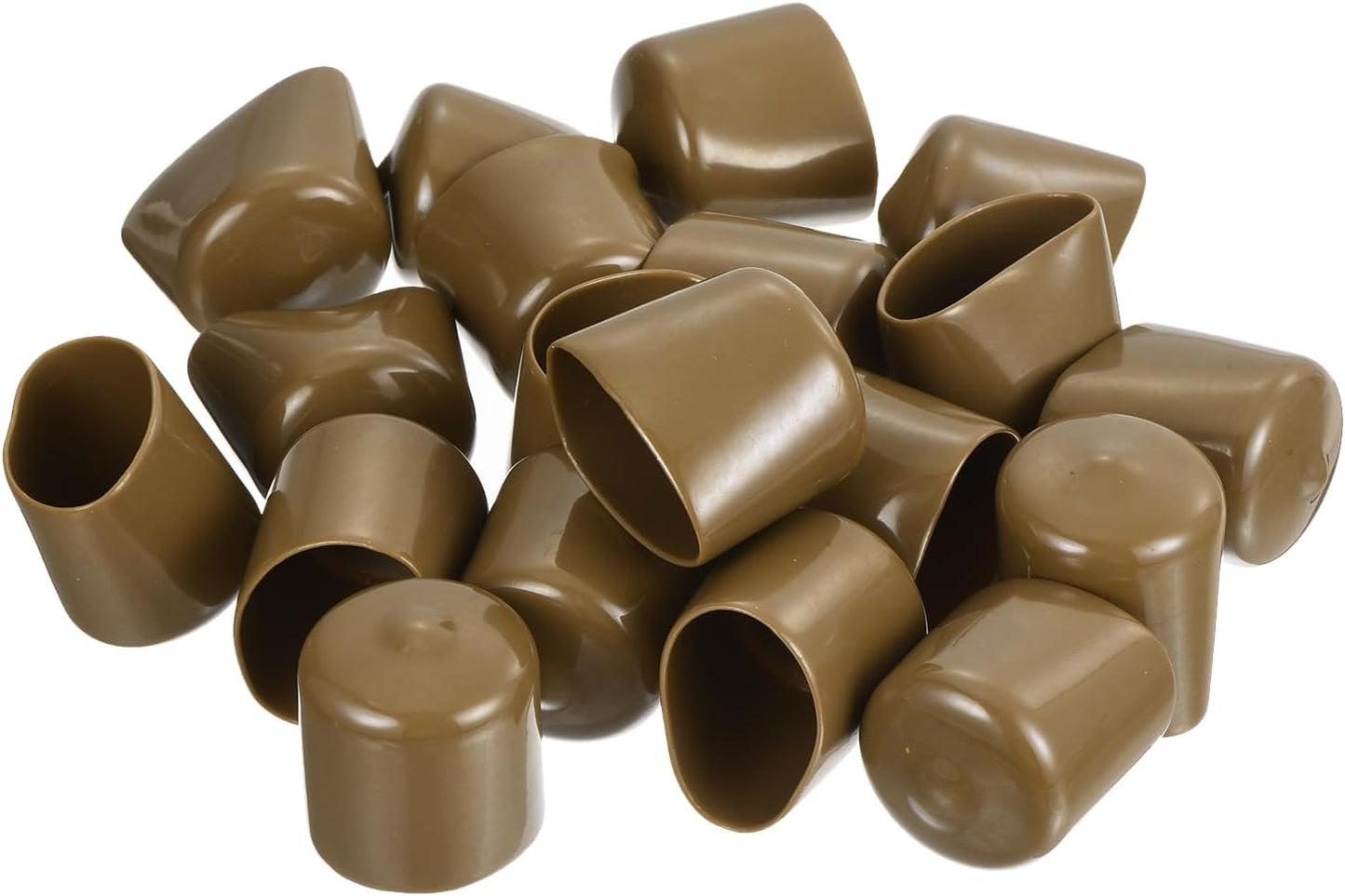 uxcell 20pcs Rubber End Caps 29mm(1 1/8") ID Vinyl PVC Round Tube Bolt Cap Cover Screw Thread