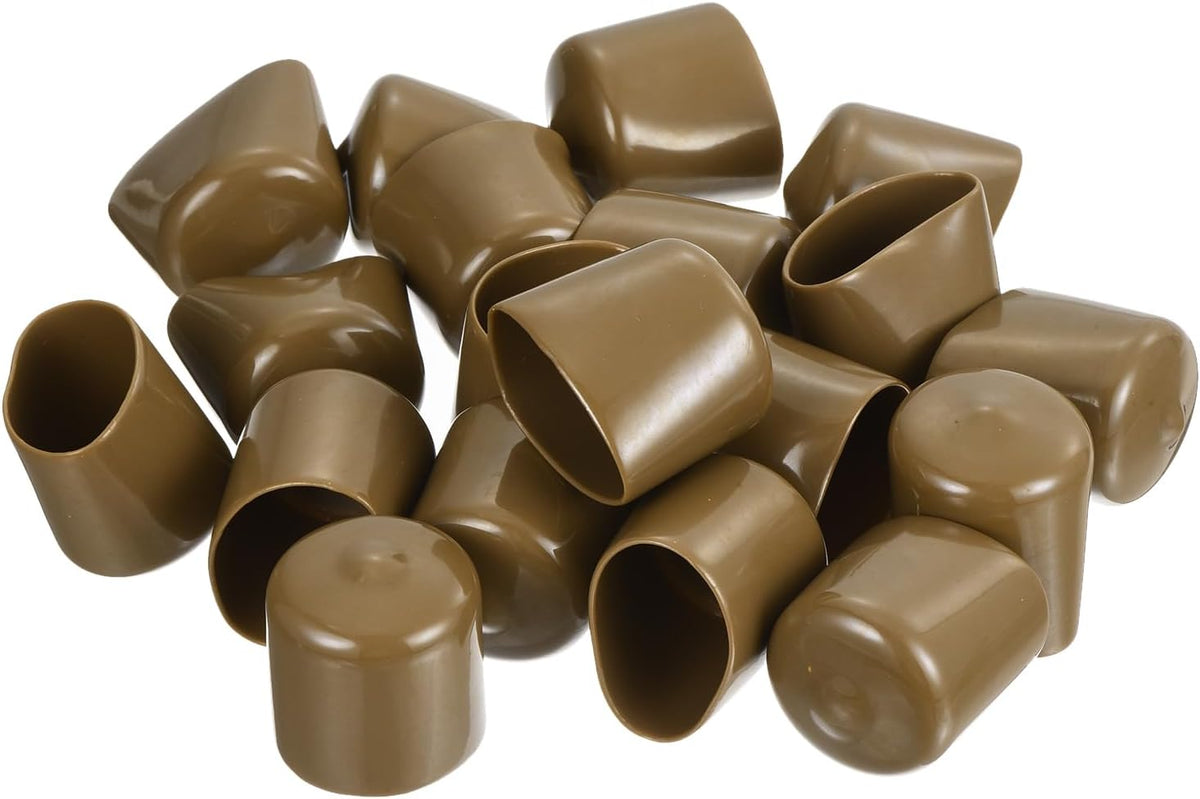 uxcell 20pcs Rubber End Caps 29mm(1 1/8") ID Vinyl PVC Round Tube Bolt Cap Cover Screw Thread