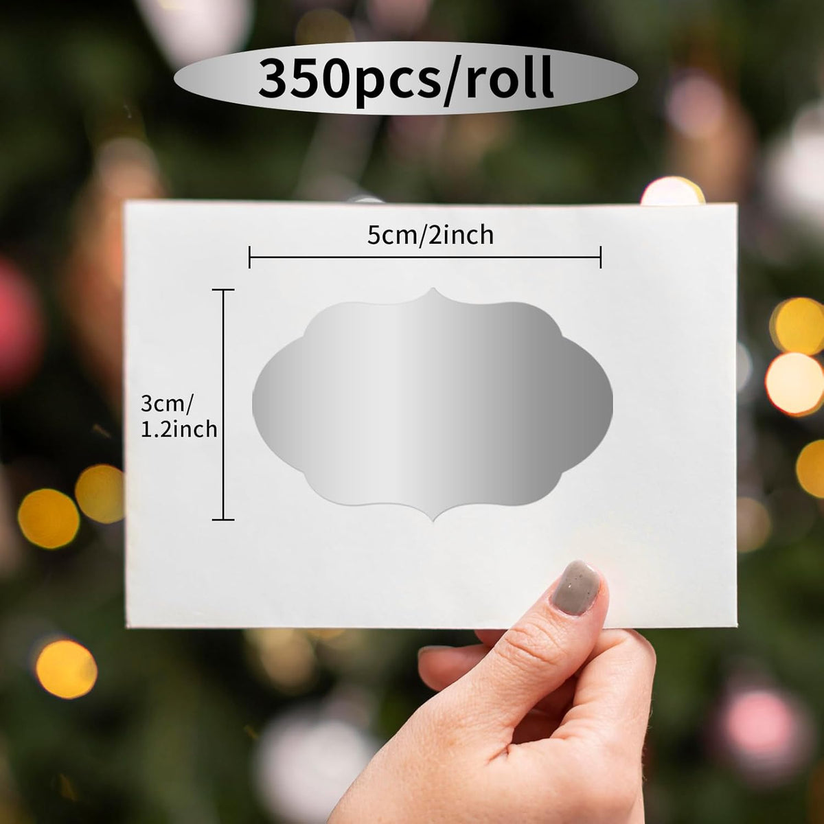 350 PCS Gift Tags Stickers, 2" x 1.2" Fancy Shape Stickers, Self-Adhesive, Handmade Bottle