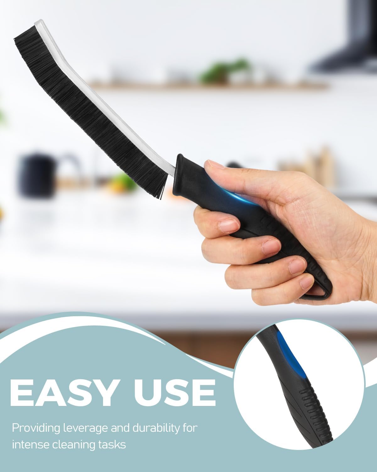 SXhyf Cleaning Brush - Hard Bristle Crevice Cleaning Brush, Multifunctional Gap Scrub Brush