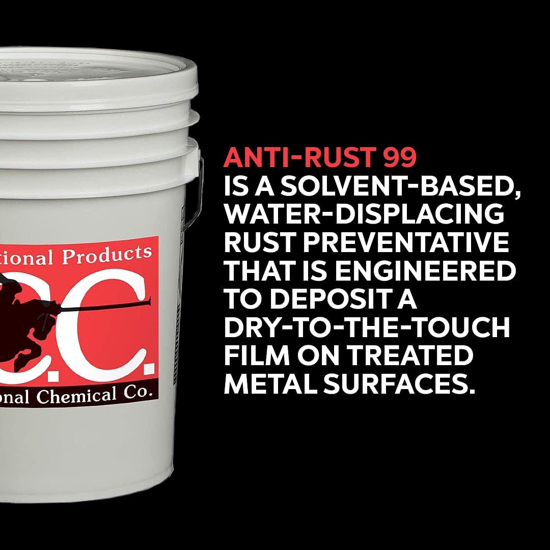 Anti-Rust 99 High-Performance Evaporative Solvent Rust and Corrosion Preventative; MIL C 16173 D