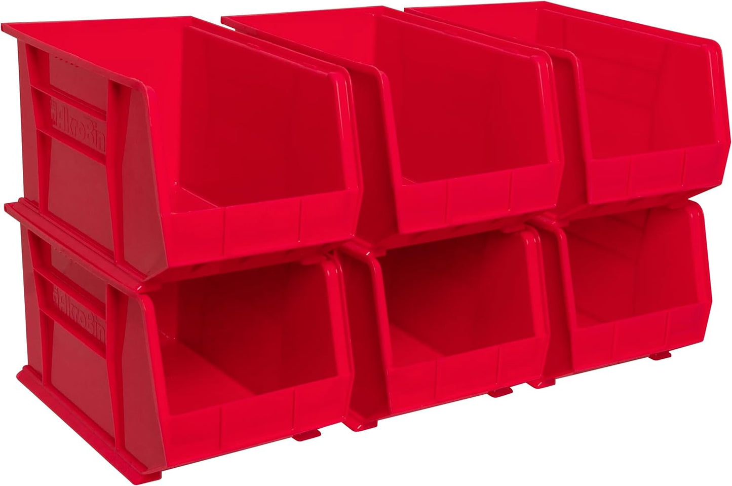 Akro-Mils 30260 AkroBins Plastic Storage Bins, Space-Saving Stackable Bins for Garage, Pantry