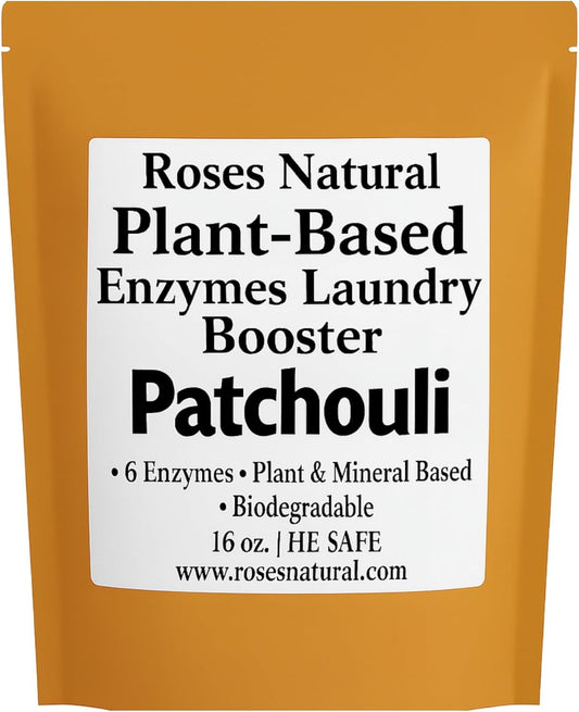 Natural Enzyme Laundry Booster – Patchouli | 6 Enzymes | Deep Clean System | Earthy Essential Oil