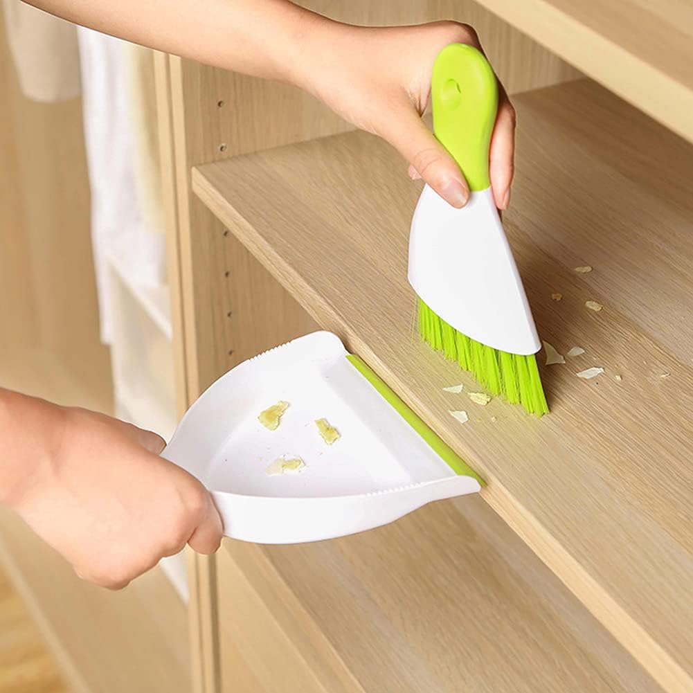 Dust pan Broom Brush Dustpan - Small Broom and Dustpan Set,Mini Broom and Dustpan,Small Dustpan and