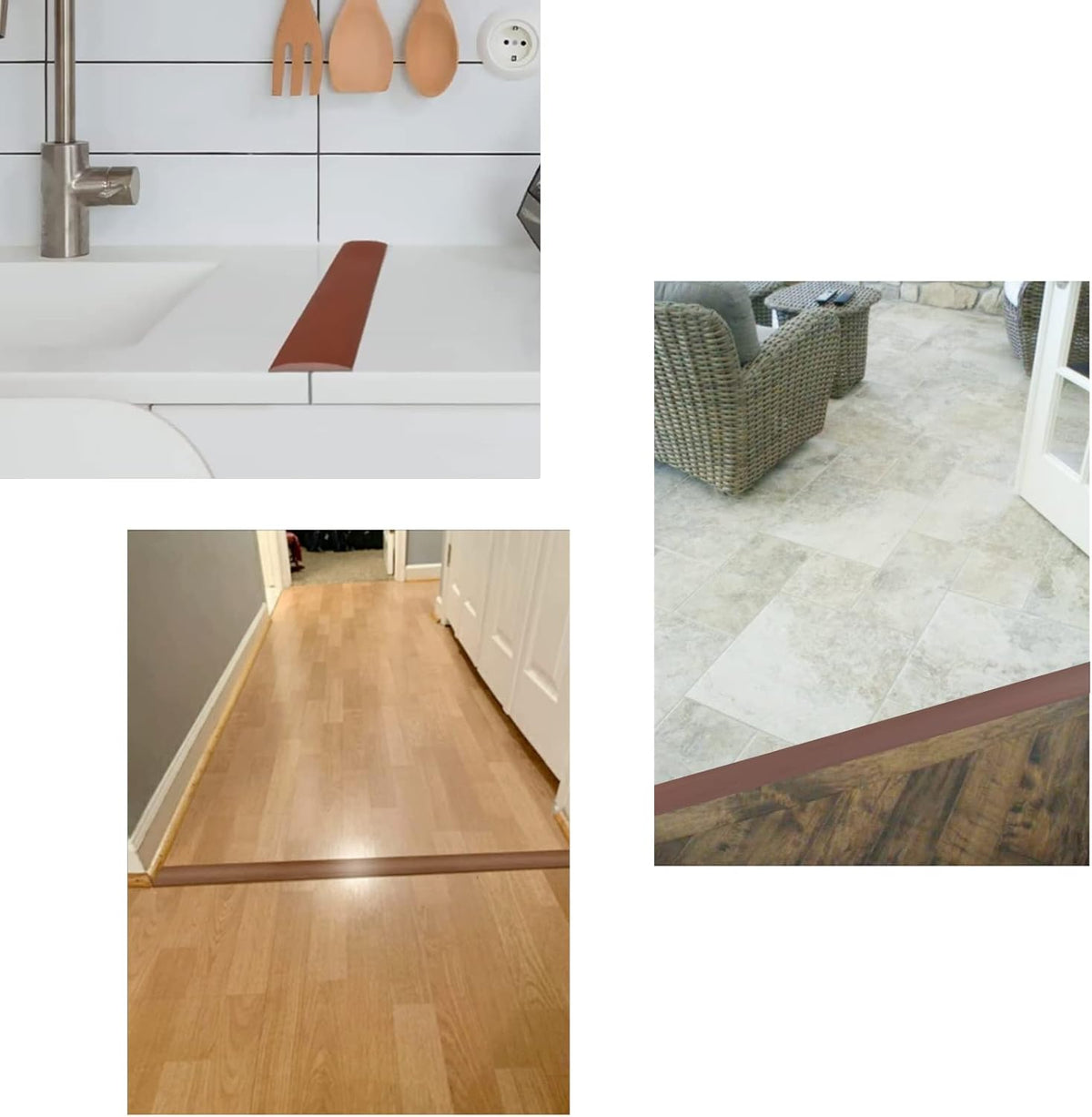Floor Transition Strip & Self Adhesive Floor Vinyl Floor Edge Trim Laminate Floor Gap Covering