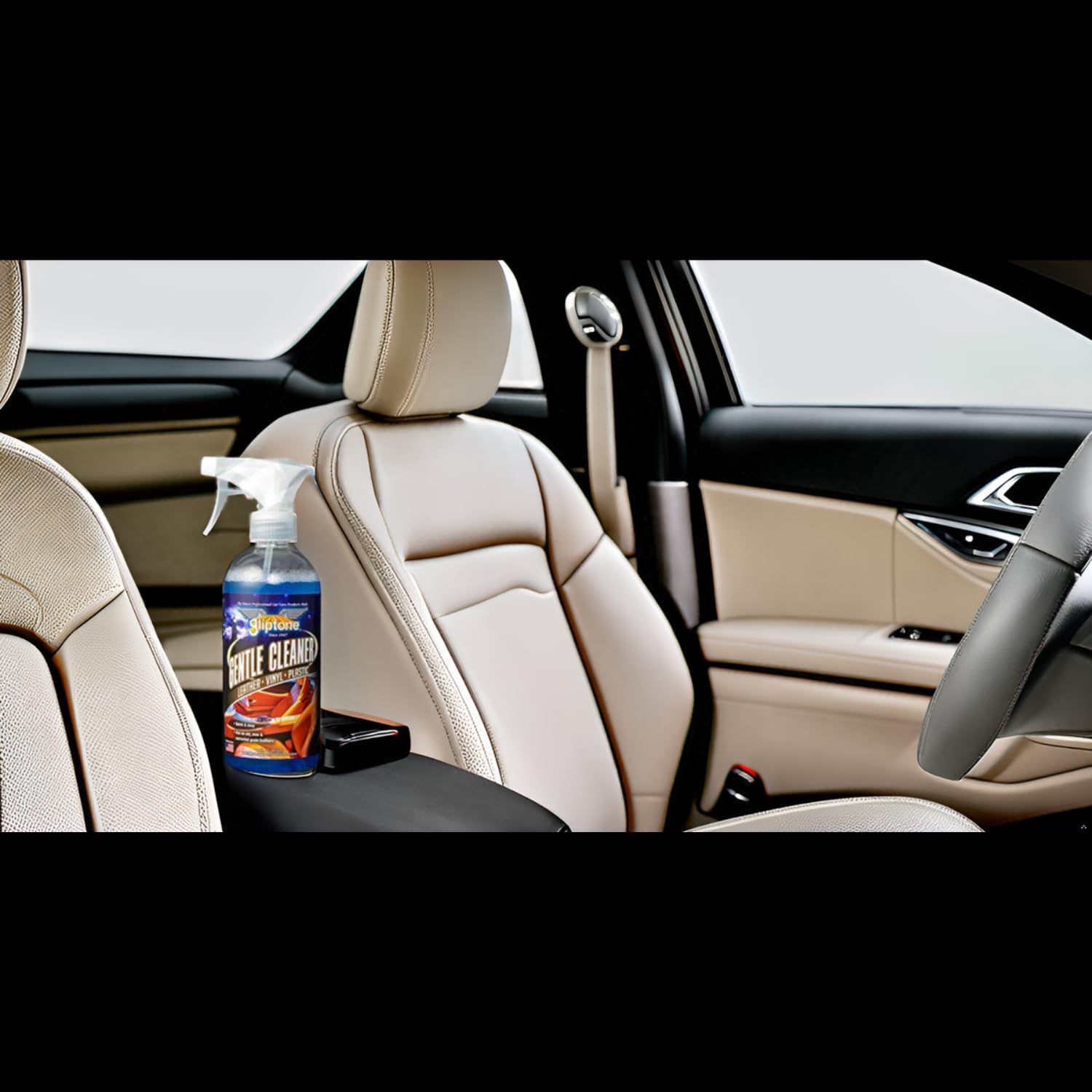 Gliptone Gentle Cleaner, Safe pH Balanced Leather & Vinyl Cleaner, Quick & Easy Spray for Old, New