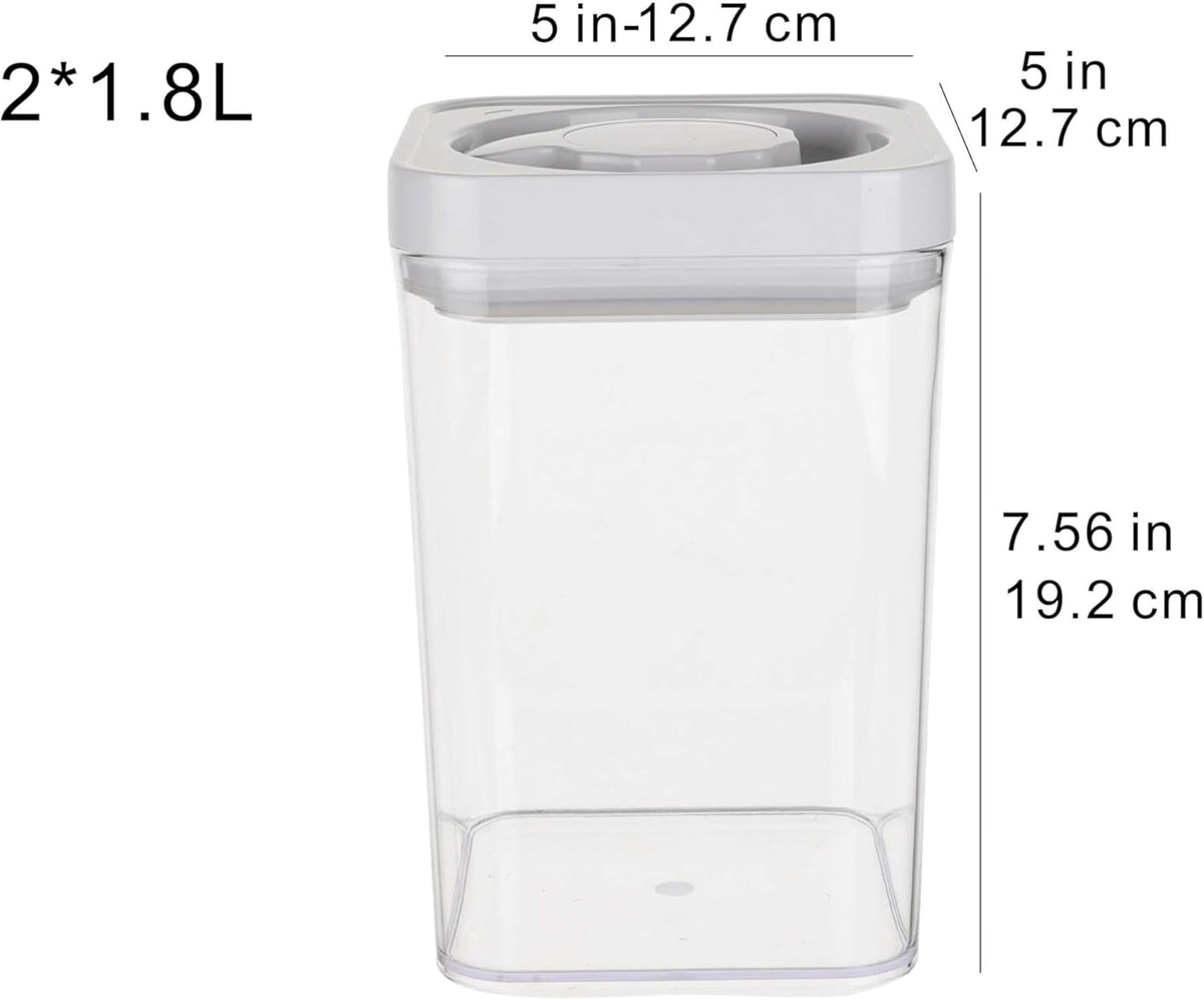 Amazon Basics Airtight Food Storage Containers, BPA Free, with Twist/Turn Lids, for Kitchen Pantry
