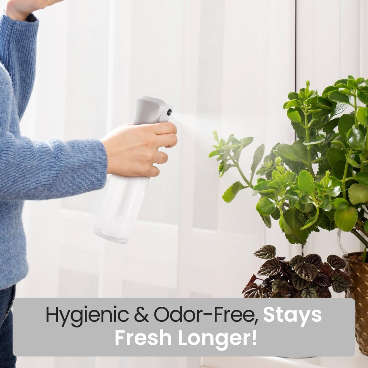 VIGOR PATH Continuous Spray Bottle for Hair – Fine Mist Mister for Hairstyling, Cleaning, Plants