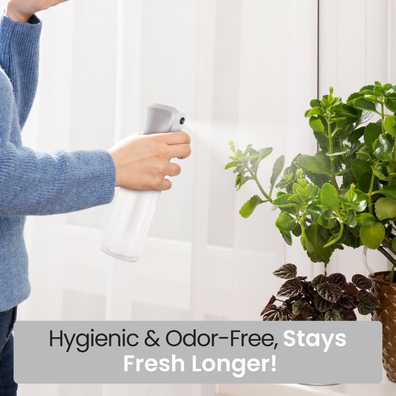 VIGOR PATH Continuous Spray Bottle for Hair – Fine Mist Mister for Hairstyling, Cleaning, Plants